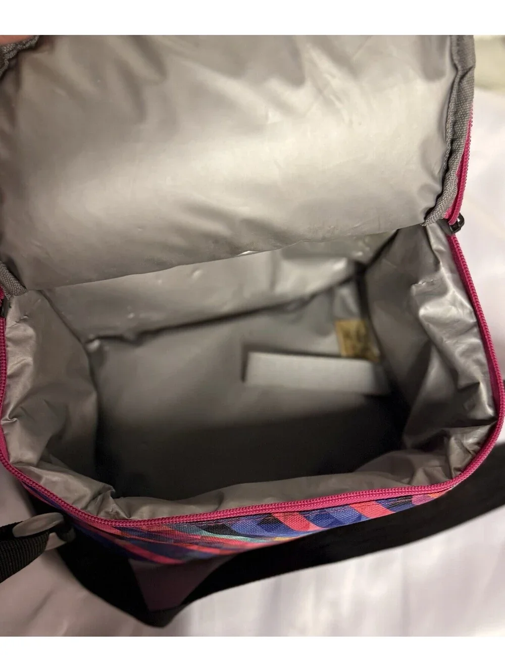 Filatech Multicolor Geometric Backpack with Insulated Lunch Bag Set